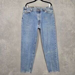 Vintage Levis 560 Jeans Men 38x34 (36x32) Blue Loose Tapered USA Made Orange Tab